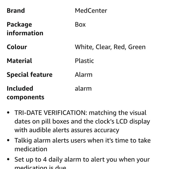 The MedCenter System- medication organizer/ reminder - NEW in Box - Picture 8 of 8